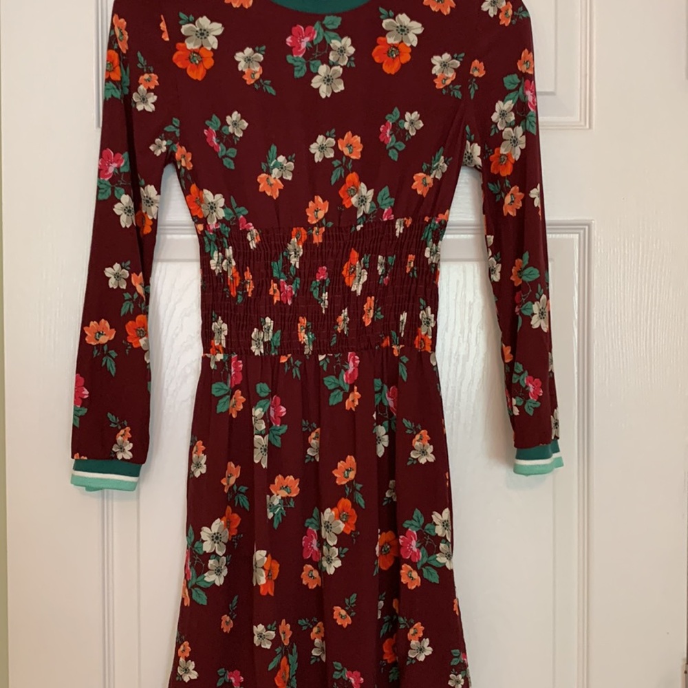 Maje Roskea Floral Smocked Mini Dress - Picture 4 of 14